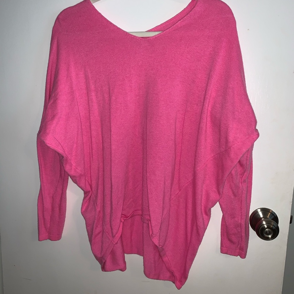 Bright pink sweater